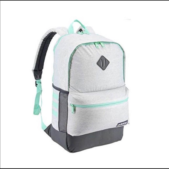 🆕 Adidas 🎒 Core Backpack White & Green - Picture 3 of 9